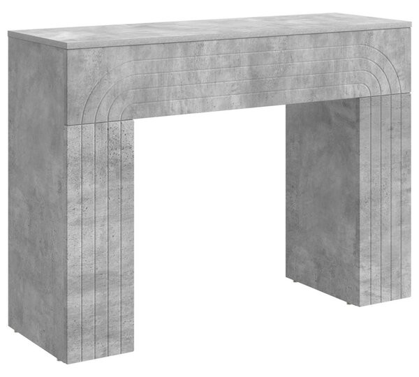 Dohányzóasztal Betonszürke 102 x 35 x 75 cm Szerelt Fa