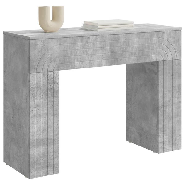Dohányzóasztal Betonszürke 102 x 35 x 75 cm Szerelt Fa