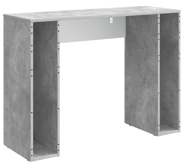 Dohányzóasztal Betonszürke 102 x 35 x 75 cm Szerelt Fa