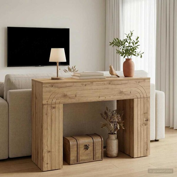 Dohányzóasztal Kézműves Tölgy 102 x 35 x 75 cm Szerelt Fa