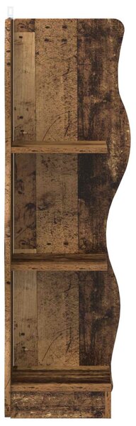 Sarokpolc polcokkal Antik Fa 34 x 33 x 102 cm Szerelt Fa