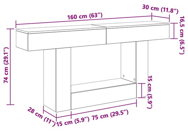 Öreg fa 160 x 30 x 74 cm