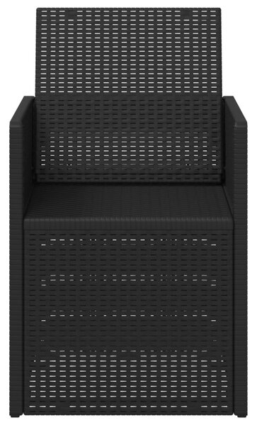 Kerti étkező székek 2 pcs Antracit 53 x 47 x 88,5 cm PP