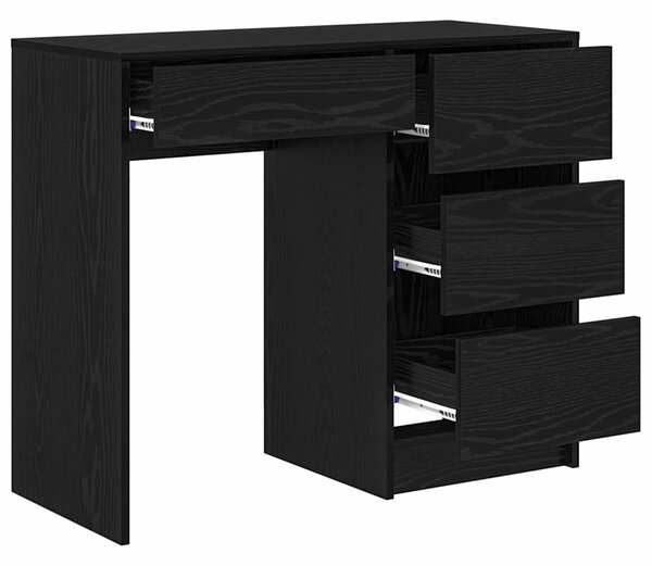 Asztal Fekete tölgy Szerelt Fa 90 x 37.5 x 75 cm