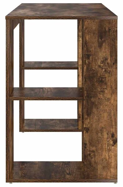 Íróasztal tárolóval Füstölt tölgy 130 x 50.5 x 75 cm Faanyag