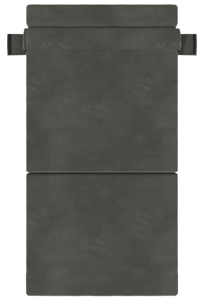 Összecsukható kanapéágy Sötétszürke 70 x 72 x 60 cm Szövet