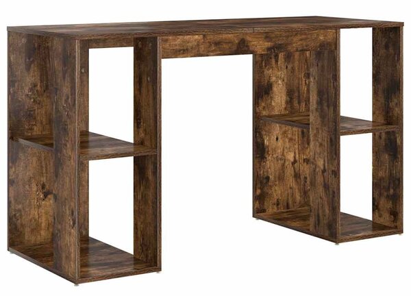 Íróasztal tárolóval Füstölt tölgy 130 x 50.5 x 75 cm Faanyag
