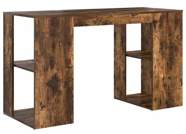 Íróasztal tárolóval Füstölt tölgy 130 x 50.5 x 75 cm Faanyag
