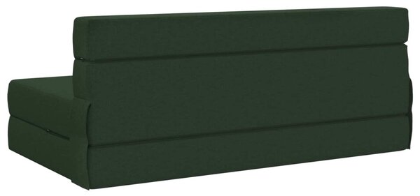 Összecsukható kanapéágy Sötétzöld 152 x 86,5 x 60 cm Szövet