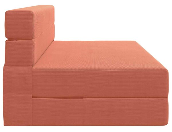 VidaXL Hajtogatható Kanapéágy Piros Narancs 203 x 152 x 15 cm