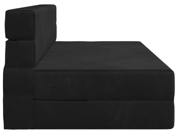 Összecsukható kanapéágy Fekete 152 x 86,5 x 60 cm Szövet