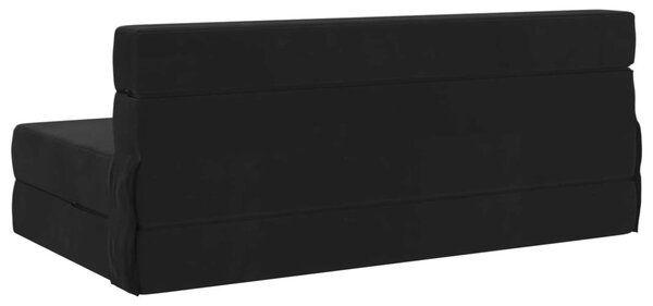 Összecsukható kanapéágy Fekete 152 x 86,5 x 60 cm Szövet