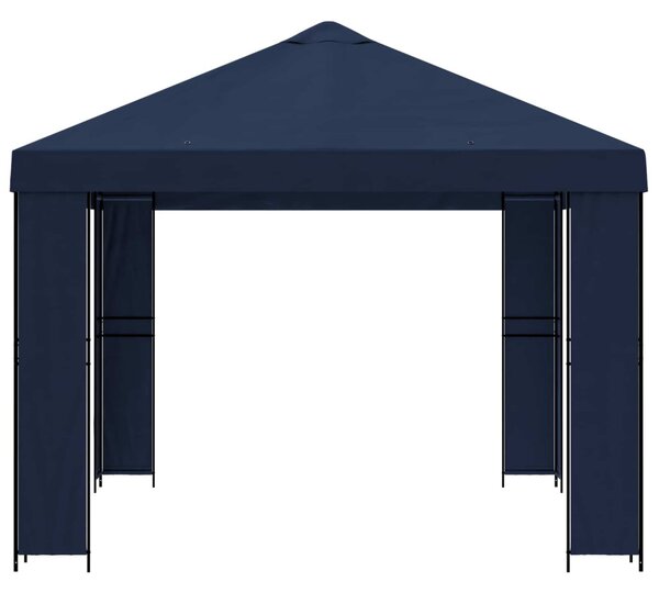 Pavilon 4 × 3 m Kék Poliészter és acél 190 gsm