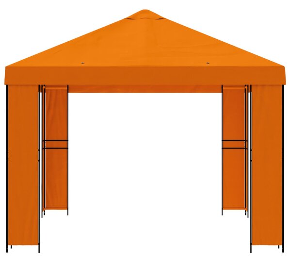 Pavilon 4 × 3 m Narancssárga Poliészter és acél 190 gsm