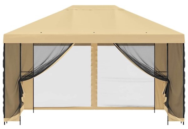 Kerti pavilon oldalfalakkal 4 × 3 m Krémszínű
