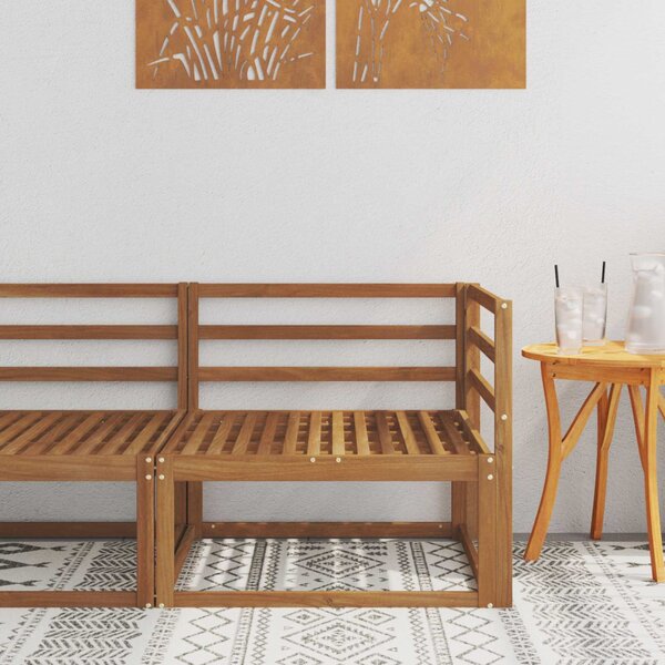 VidaXL Kültéri Sarokkanapé Természetes 83 x 83 x 73 cm