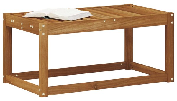 VidaXL Kültéri Zsámoly Pad Természetes 79 x 43 x 37 cm Tömör Akácfa