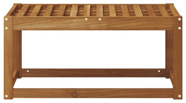 VidaXL Kültéri Zsámoly Pad Természetes 79 x 43 x 37 cm Tömör Akácfa