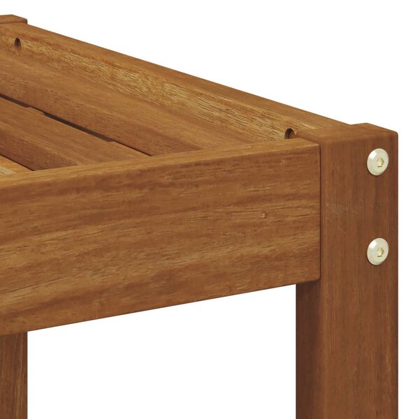 VidaXL Kültéri Zsámoly Pad Természetes 79 x 43 x 37 cm Tömör Akácfa