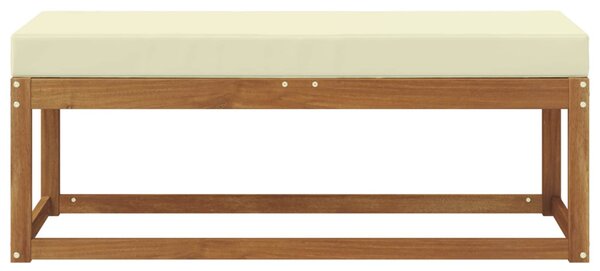 VidaXL Kültéri Padtartó Természetes és krémszínű 115 x 43 x 45 cm