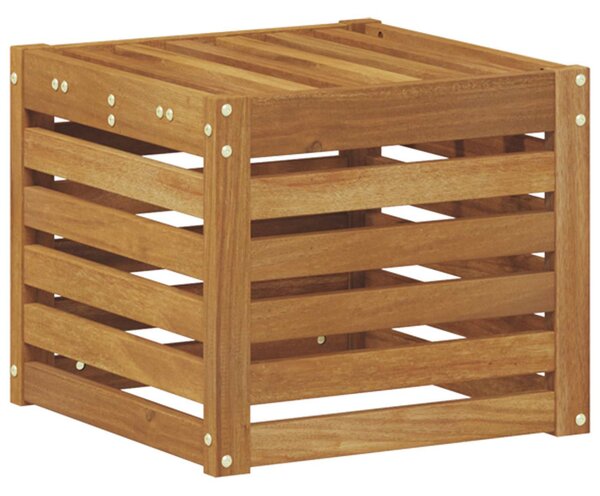 VidaXL Kültéri Szék Pad Természetes 43 x 43 x 37 cm Tömör Akácfa
