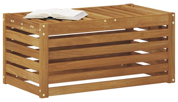 VidaXL Kültéri Szék Pad Természetes 79 x 43 x 37 cm Tömör Akácfa