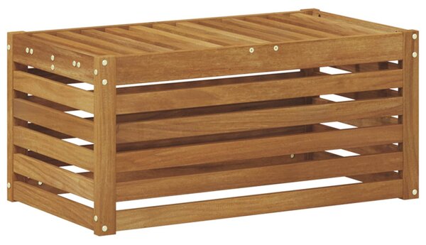 VidaXL Kültéri Szék Pad Természetes 79 x 43 x 37 cm Tömör Akácfa