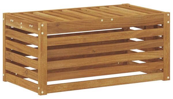 VidaXL Kültéri Szék Pad Természetes 79 x 43 x 37 cm Tömör Akácfa