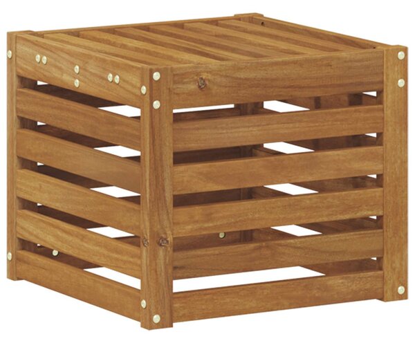VidaXL Kültéri Szék Pad Természetes 43 x 43 x 37 cm Tömör Akácfa