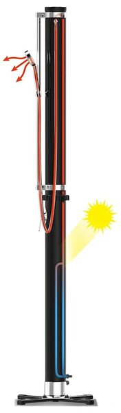 Bestway Solar Flow fekete kültéri zuhany 20 L