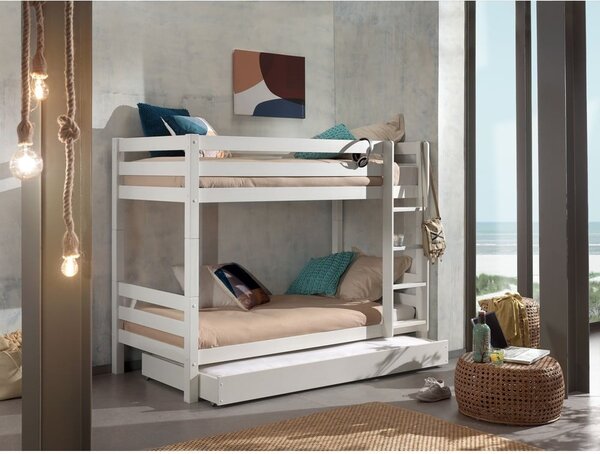 Fehér gyerekágy alatti fiók 90x190 cm Pino – Vipack