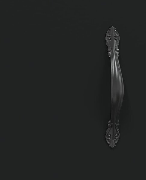 Fekete szerelt fa éjjeliszekrény 40 x 40 x 50 cm