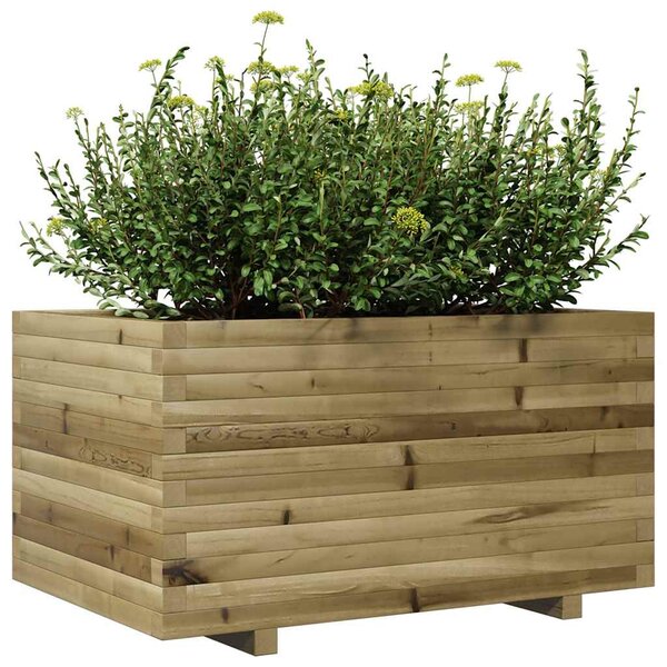 VidaXL impregnált fenyőfa kerti virágláda 90 x 60 x 49,5 cm