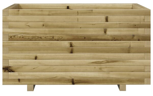VidaXL impregnált fenyőfa kerti virágláda 90 x 60 x 49,5 cm
