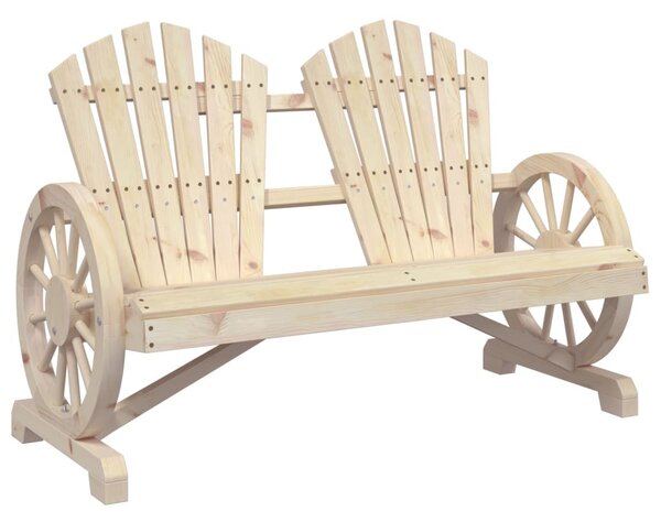 2 személyes tömör fenyőfa kerti Adirondack szék