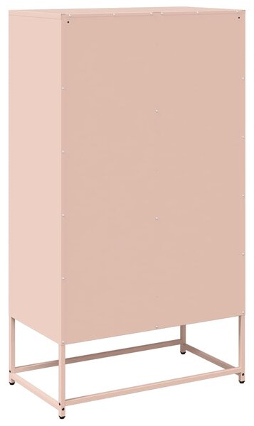 Highboard rózsaszín 68x39x123 cm Acél