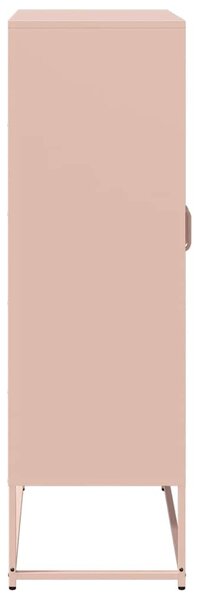 Highboard rózsaszín 68x39x123 cm Acél