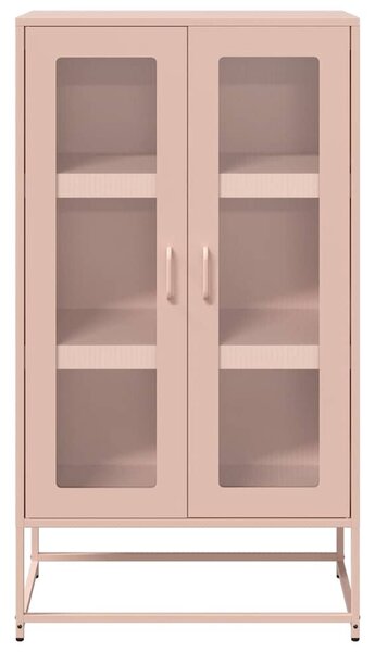 Highboard rózsaszín 68x39x123 cm Acél