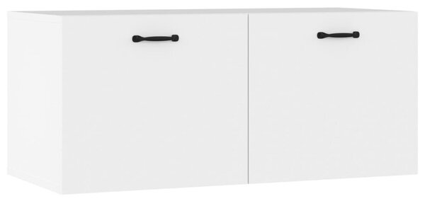 Fehér szerelt fa faliszekrény 80 x 36,5 x 35 cm