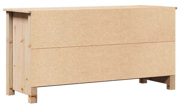 Tömör fenyőfa TV-szekrény 103 x 36,5 x 52 cm