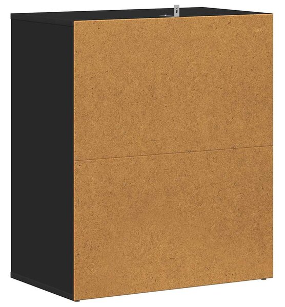 VidaX fekete szerelt fa cipősszekrény 60 x 35 x 70 cm