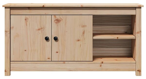 Tömör fenyőfa TV-szekrény 103 x 36,5 x 52 cm