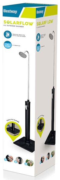Bestway Solar Flow fekete kültéri zuhany 8 L