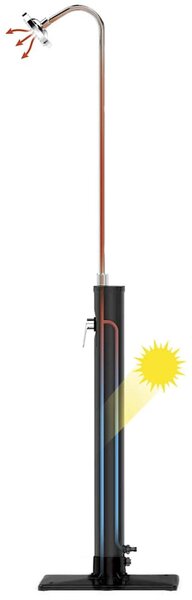 Bestway Solar Flow fekete kültéri zuhany 8 L