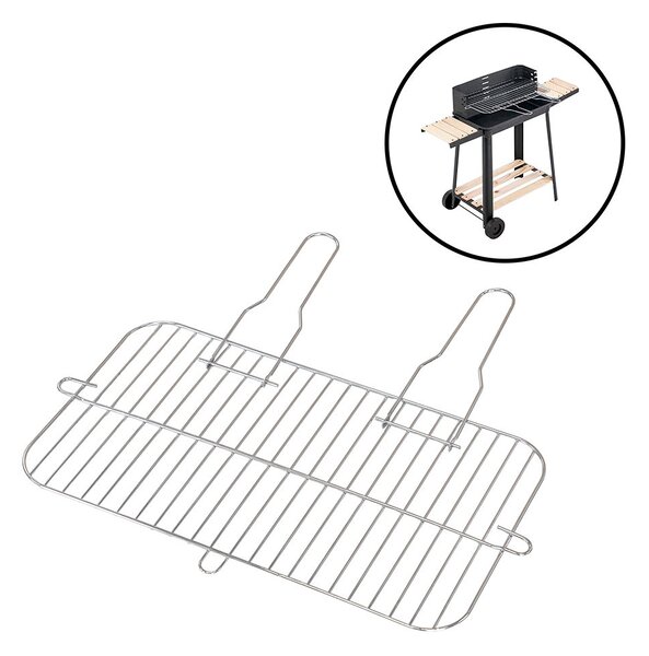 Grillrács szögletes 53,5x28 cm