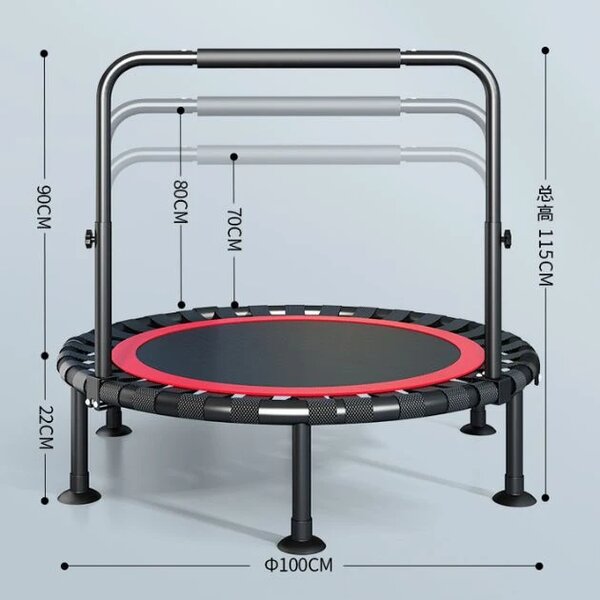 Bouncepro™ összecsukható Trambulin állítható Korláttal