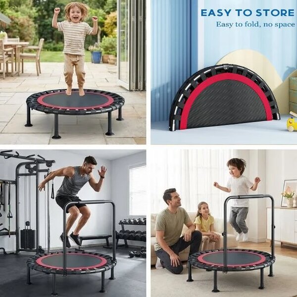 Bouncepro™ összecsukható Trambulin állítható Korláttal