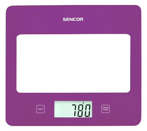 Sencor SKS 5035VT Konyhai mérleg, Lila