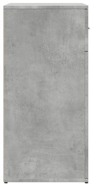 2 db betonszürke szerelt fa tálalószekrény 79 x 38 x 80 cm