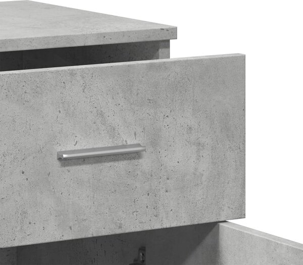 2 db betonszürke szerelt fa tálalószekrény 79 x 38 x 80 cm